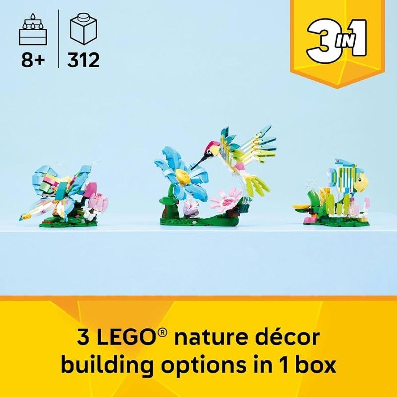 Lego Building Kit Wild Animals: Colorful Hummingbird 31384