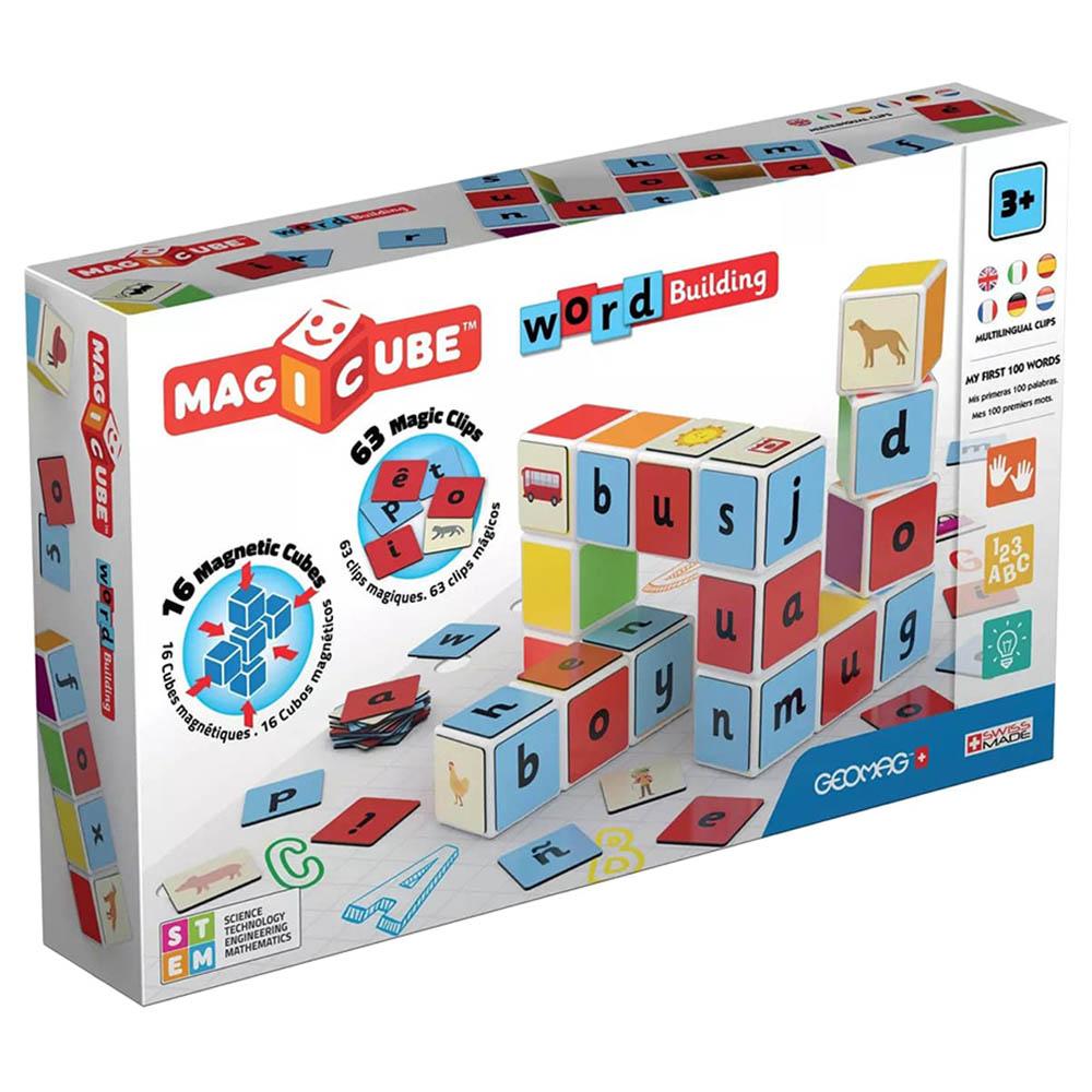 Geomag Magicube Word Building Clips - 79 Pcs