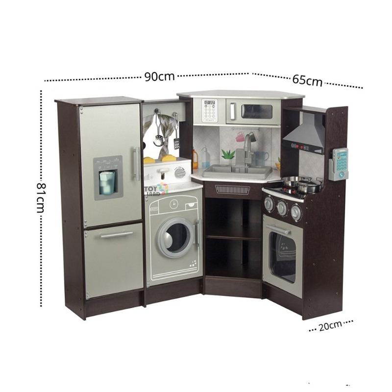 Kidland Big Wooden Kitchen Playset For Kids