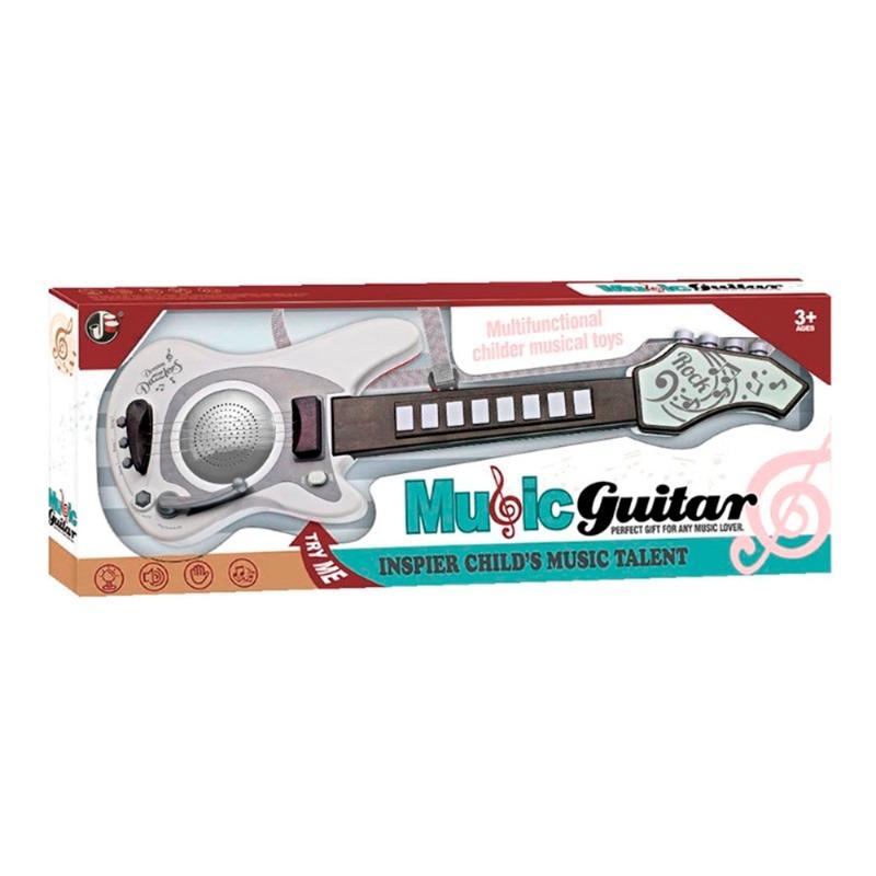 لعبة الجيتار الموسيقي - ابيض