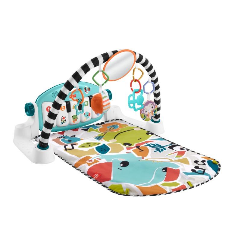 Fisher Price Glow and Grow Kick and Play Piano Gym- Blue
