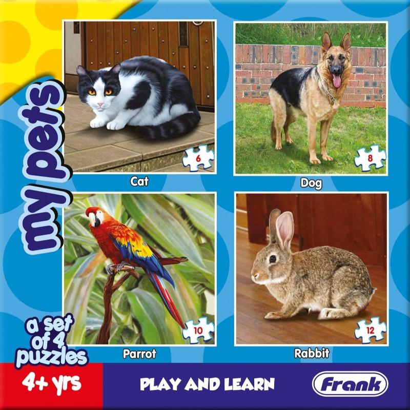 Frank My Pets Pack of 4 Puzzles - 36pcs
