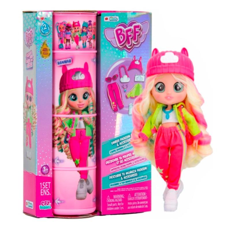 Cry Babies BFF Hannah Fashion Doll with 9 Surprises