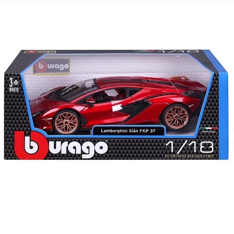 Bburago Lamborghini Sian FKP 37 Metallic - Red