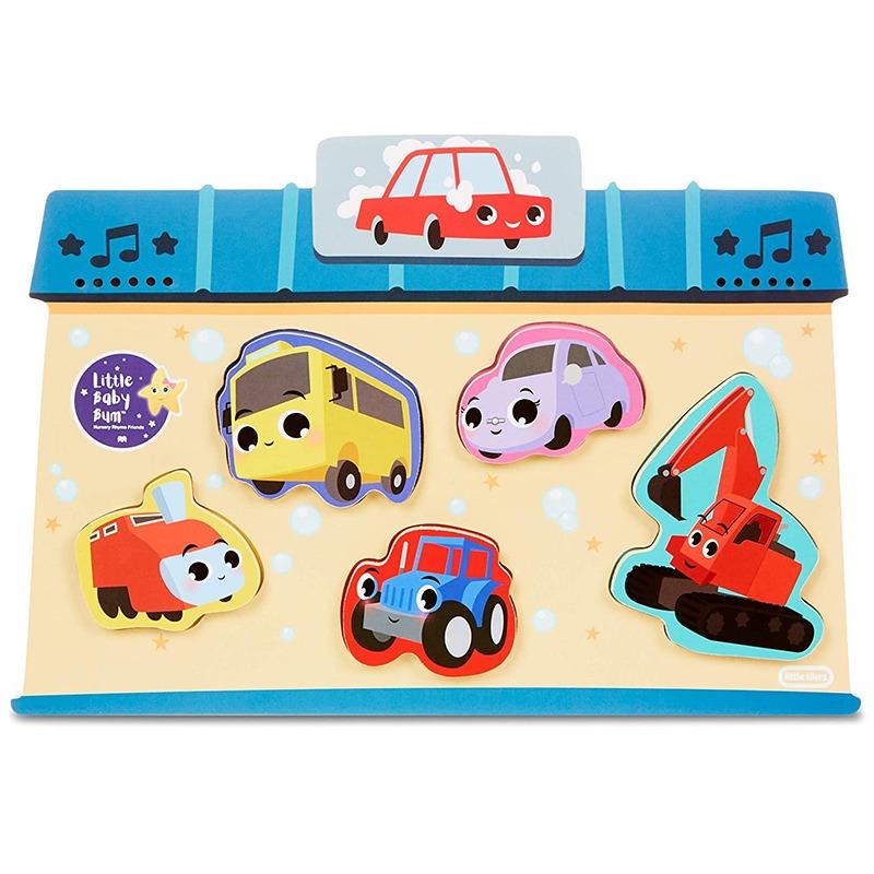 Little Tikes Baby Bum Baby Bum 5-Piece Chunky Wooden Sound Puzzle