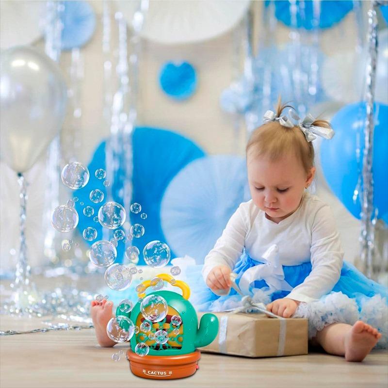 LF Cactus Shaped Automatic Bubble Machine