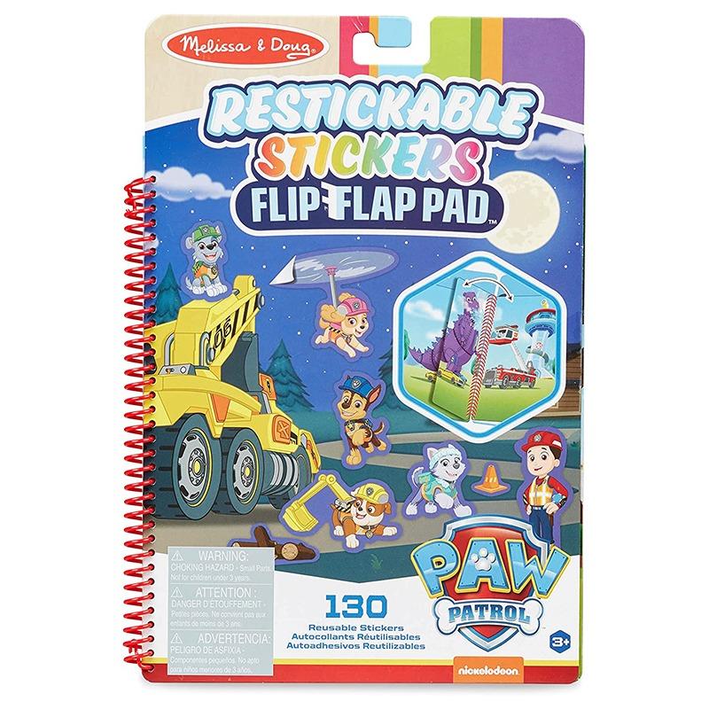 Melissa and Doug PAW Patrol Restickable Stickers Flip-Flap Pad