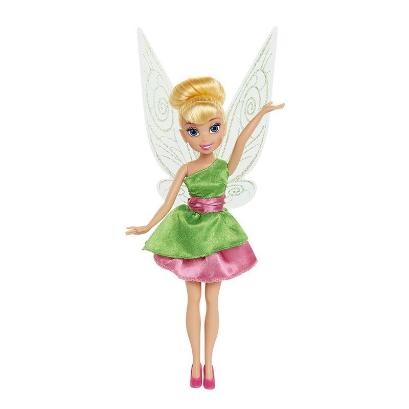 Disney Fairies Classic Fashion Dress Tinker Bell Doll - Green And Pink