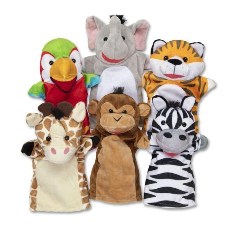 Melissa and Doug Safari Puppet Set 6 Pcs