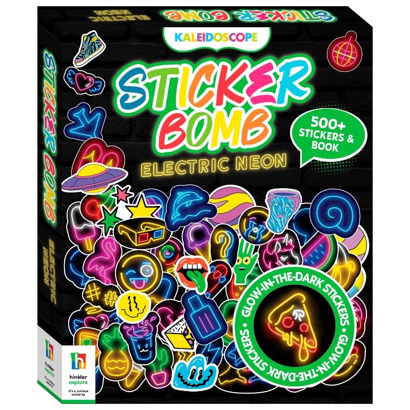 Hinkler Kaleidoscope Sticker Bomb Electric Neon