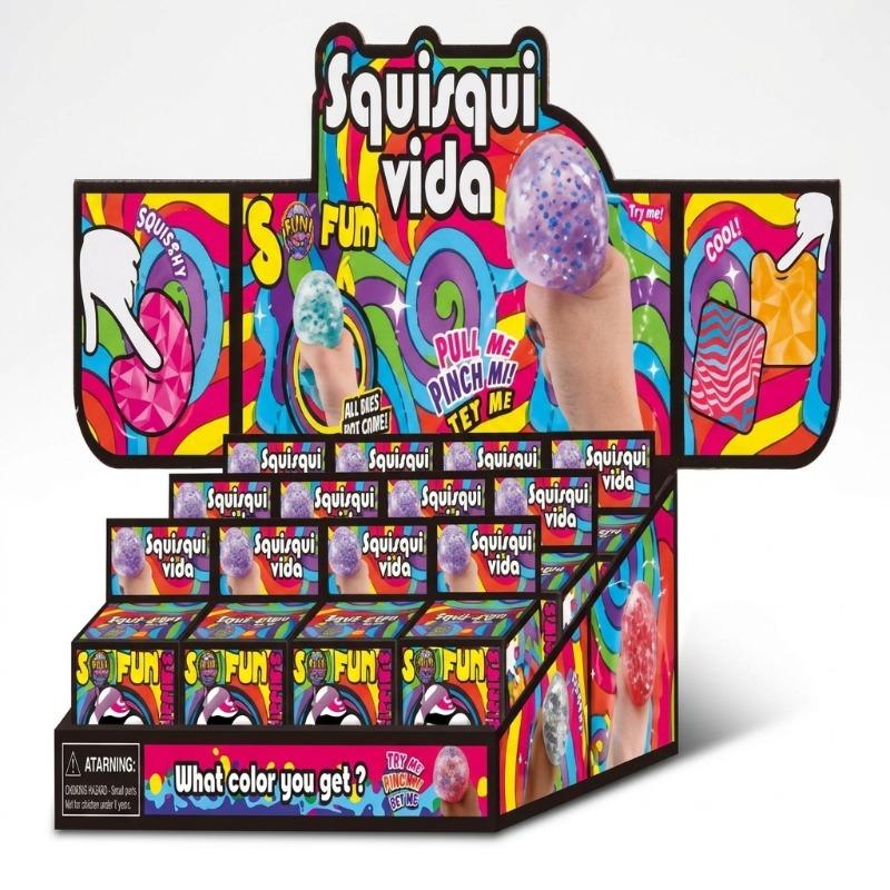 Squishy Bun Pearlescent Glue Cube 6cm – Assorted Colors