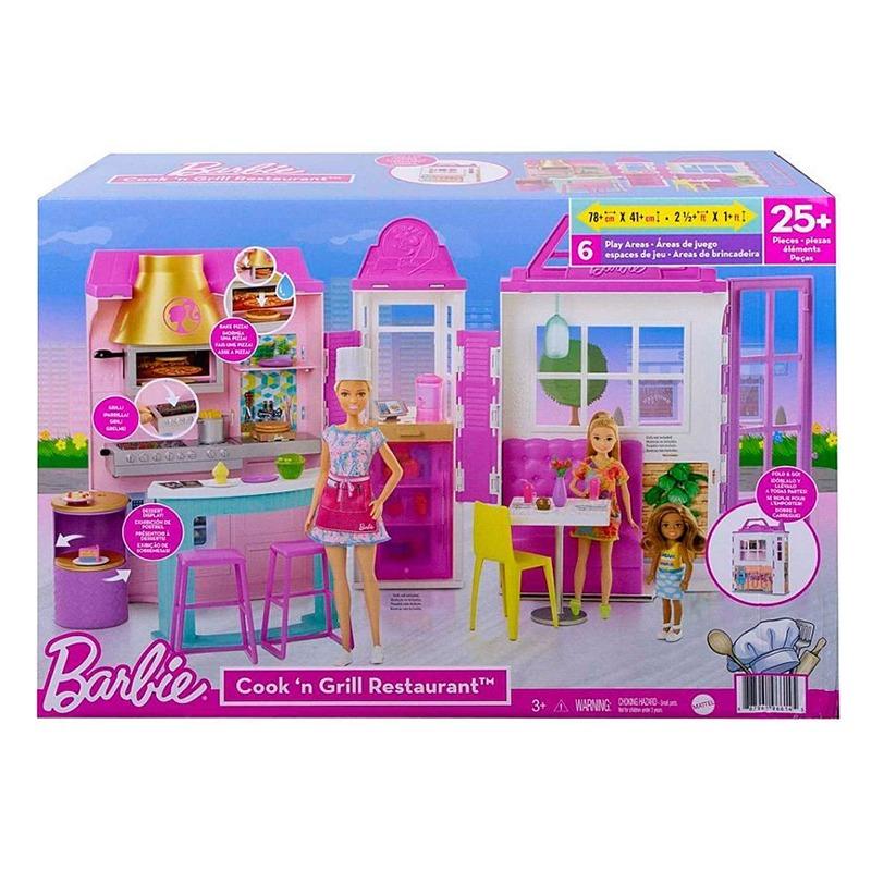 باربي - مجموعة لعب مطعم كوك آند جريل