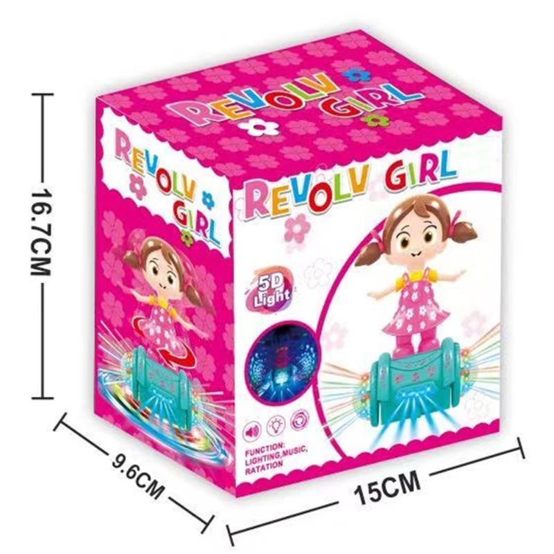 Electric 5D Lights Dazzling Music Whirling Girl