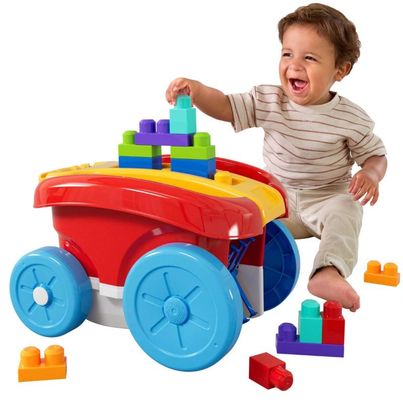 MEGA BLOKS First Builders Block Scooping Pull Wagon