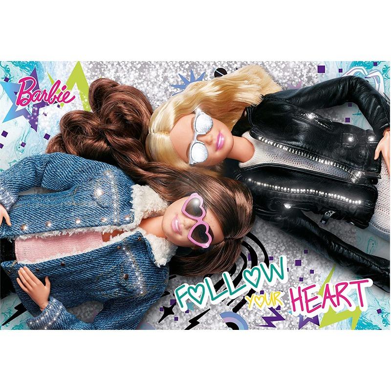 Barbie Lisciani Glitter Puzzle Follow Your Heart - 108 Pcs
