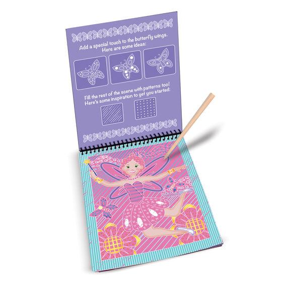 Melissa & Doug On the Go Scratch Art Color Reveal Pad - Fairy Tales