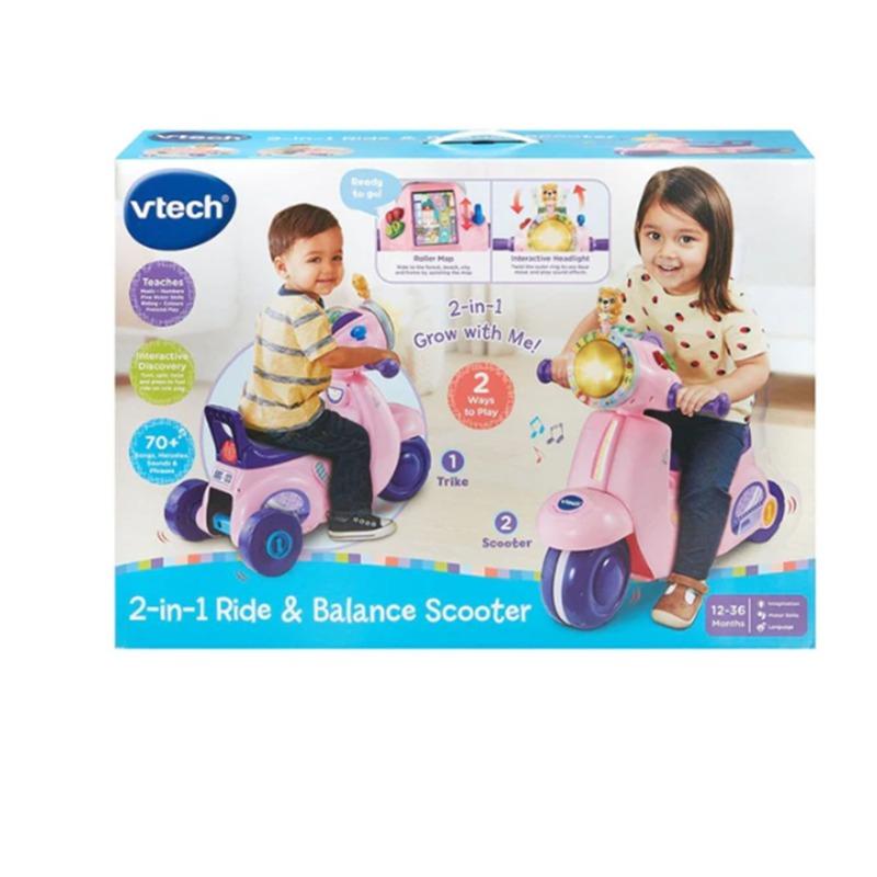 في تاك - سكوتر الركوب والتوازن 2 في 1 وردي