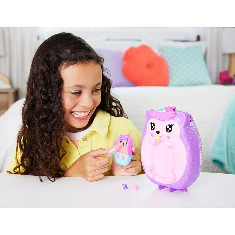 Polly Pocket Large Wearable Compact - Hedgehog Mama and Baby