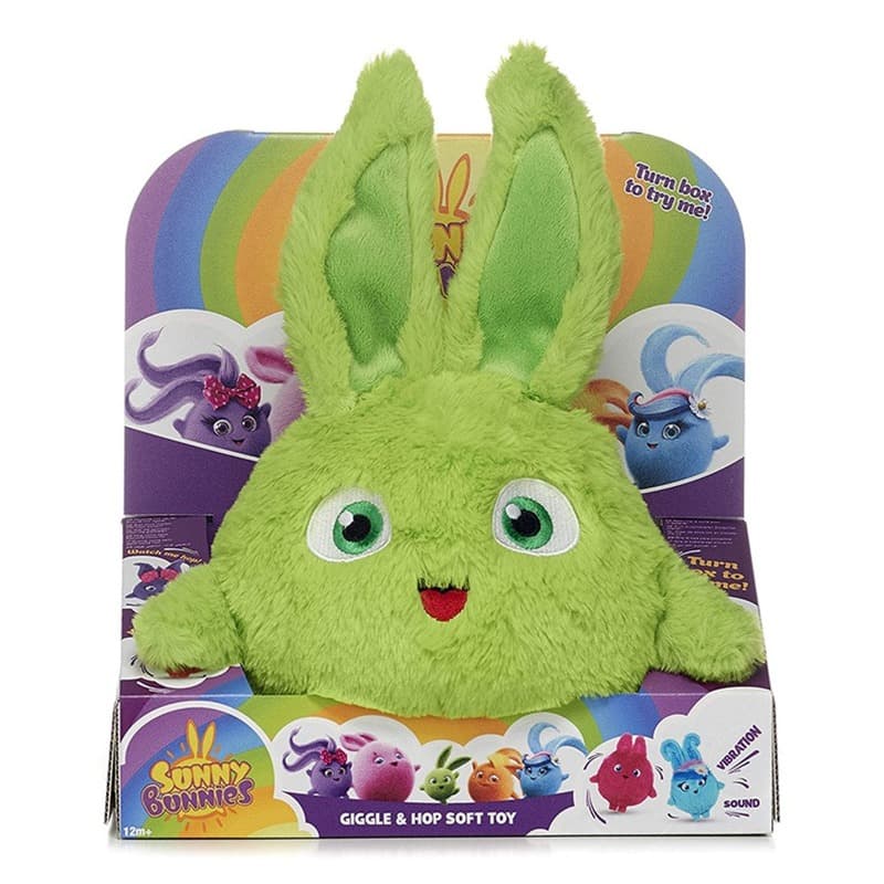 Sunny Bunnies Huggable Plush Hopper- Green