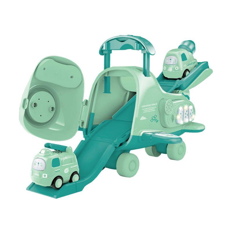 تشنجمي تويز - طائرة تراك وورلد لون أخضر