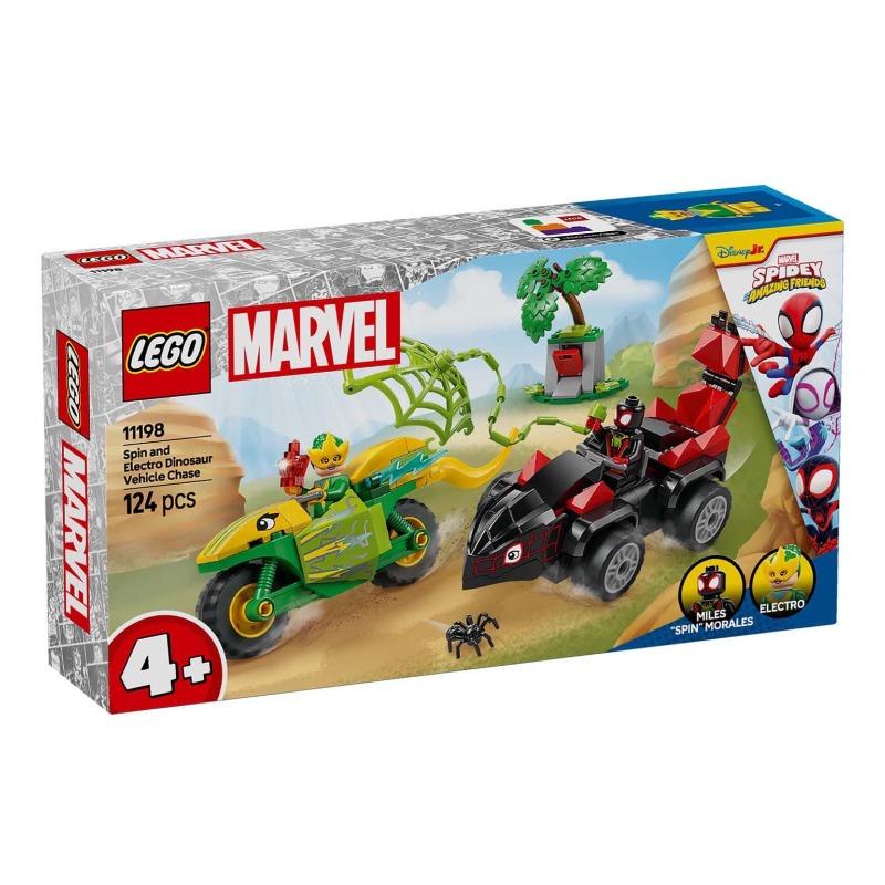 Lego Marvel Marvel Spin and Electro Dinosaur Vehicle Chase 11198