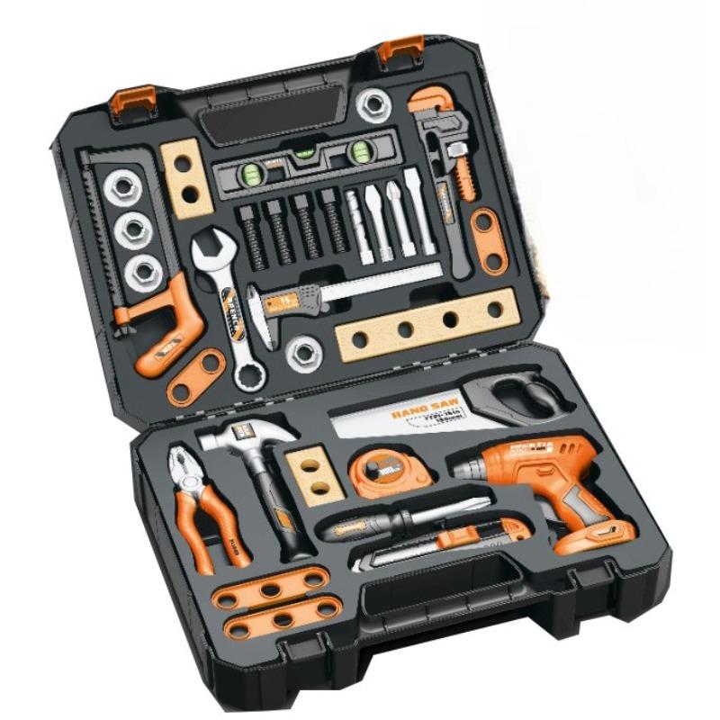 Large Toy Tool Box Set for Kids