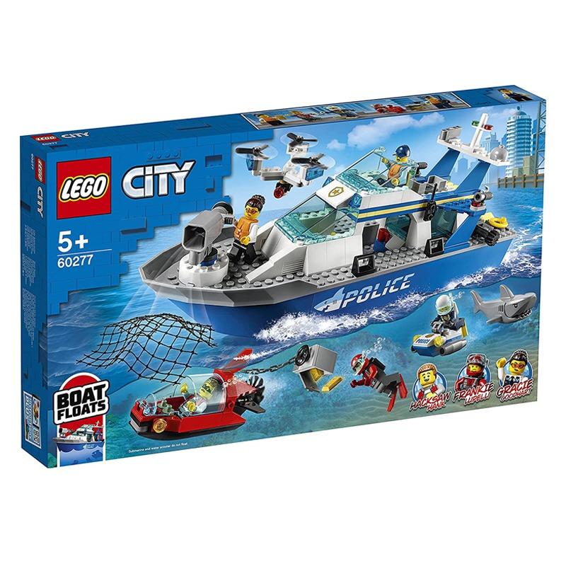 Lego City Police Patrol Boat Building