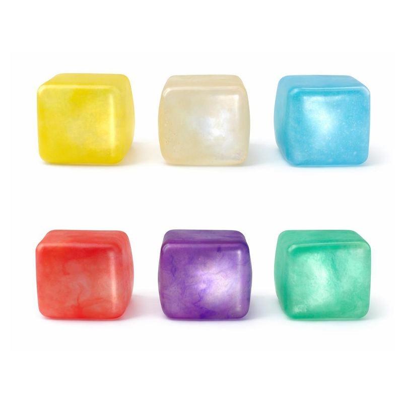 Squishy Bun Pearlescent Glue Cube 6cm – Assorted Colors