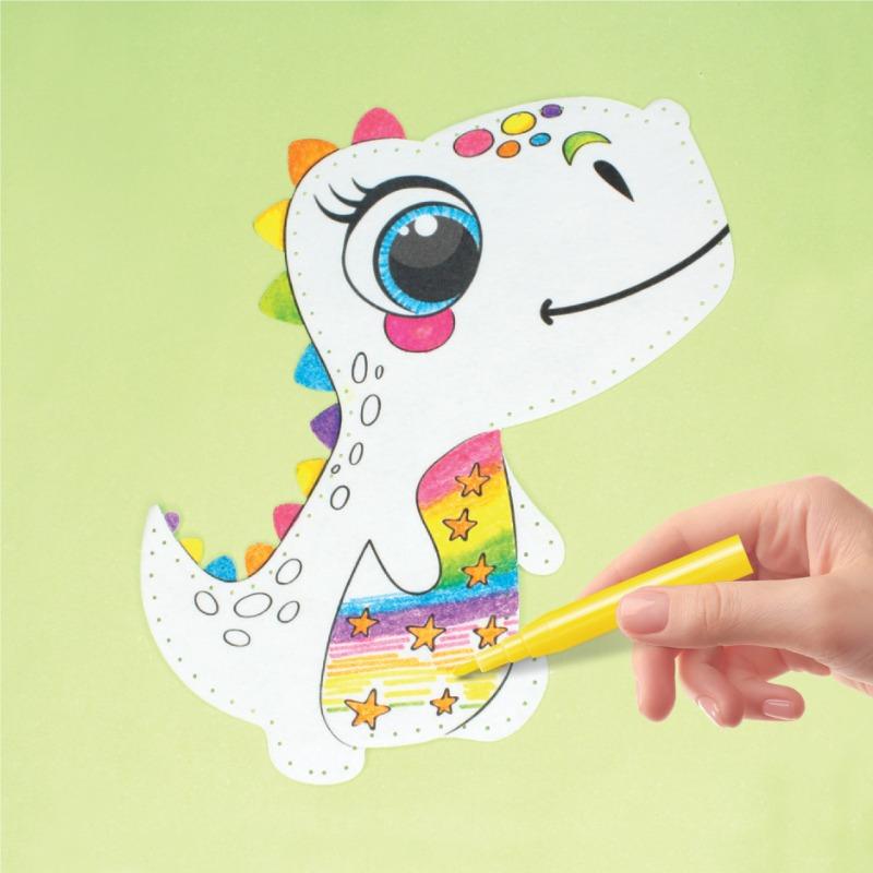 Sew Star Degradable Felt Diy Animal Doll kit - Dinosaur