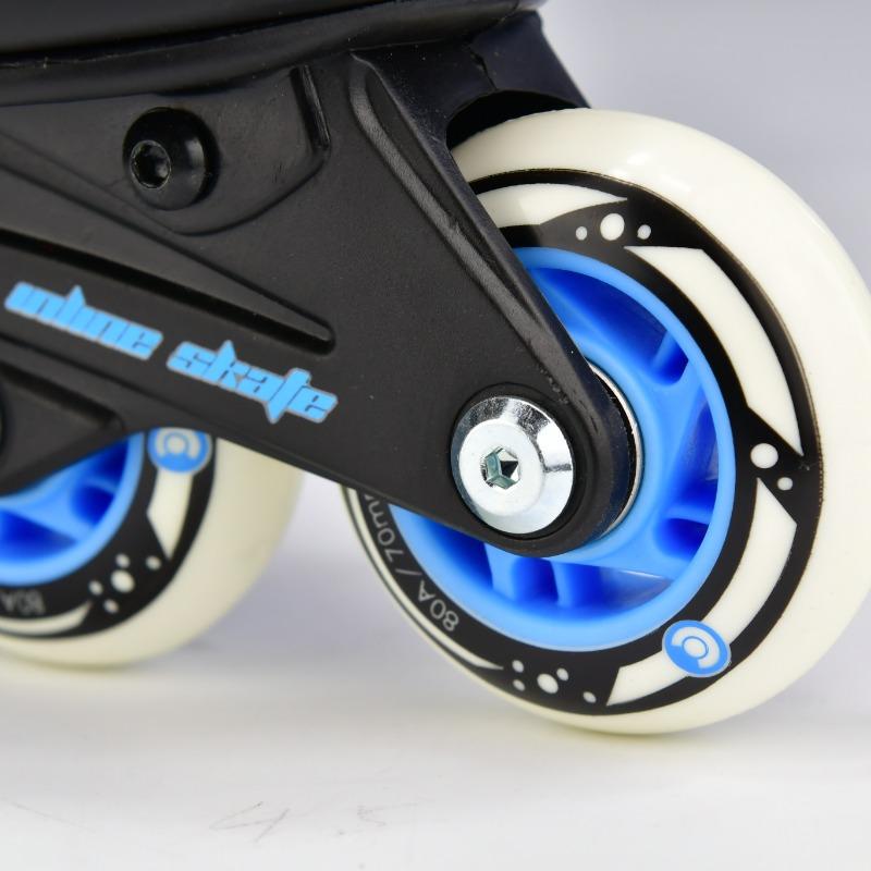 Micro Maxi Cosmo Purple Adjustable Skate Shoes Black & Blue Size 35-38