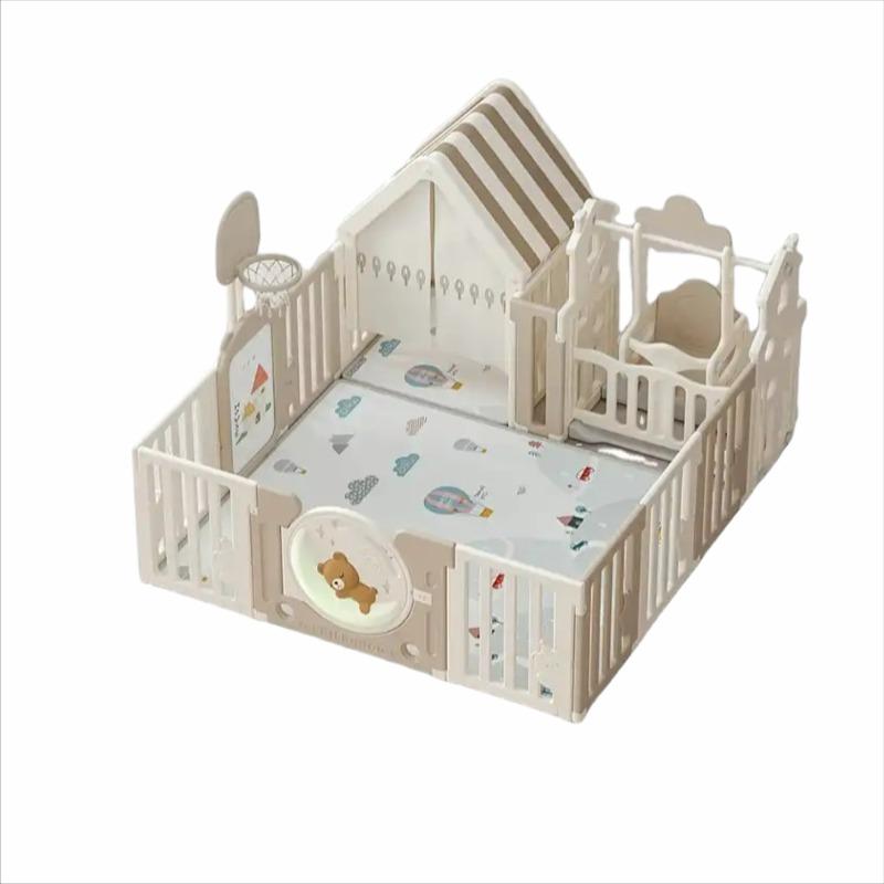 Kindergarten with Bear Moon Playground and Swing