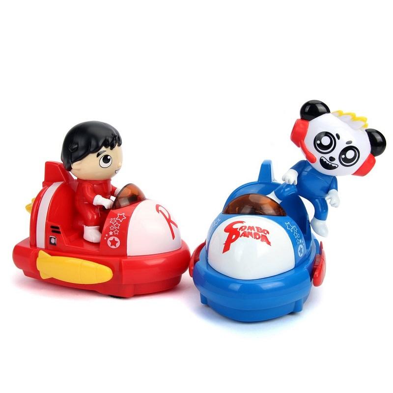 ريان ورلد - مجموعة ألعاب سيارة مزدوجة مع جهاز تحكم من على بعد