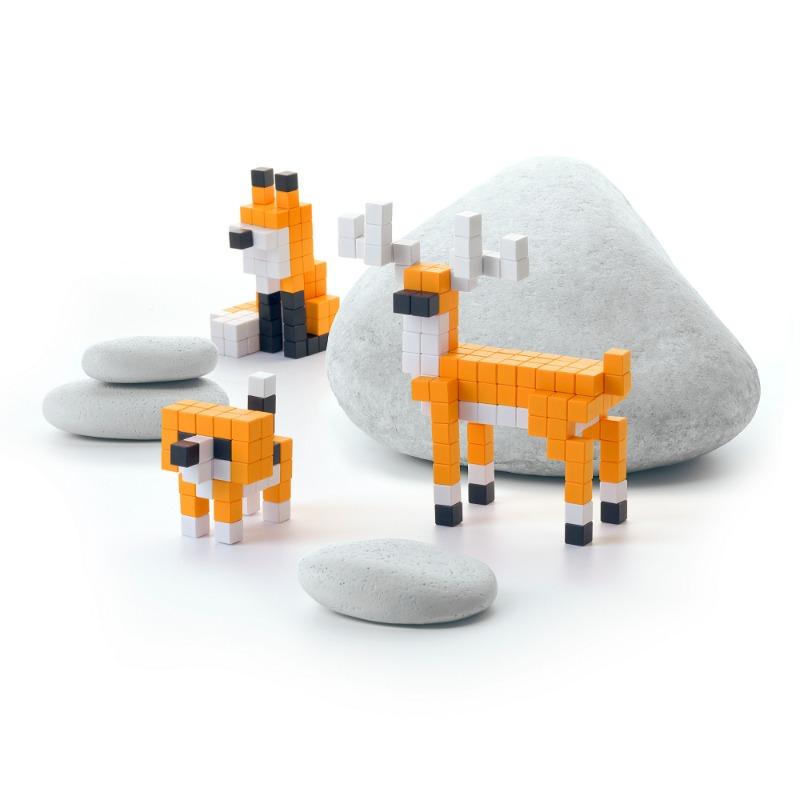 PIXIO Orange Animals - 162 Magnetic blocks