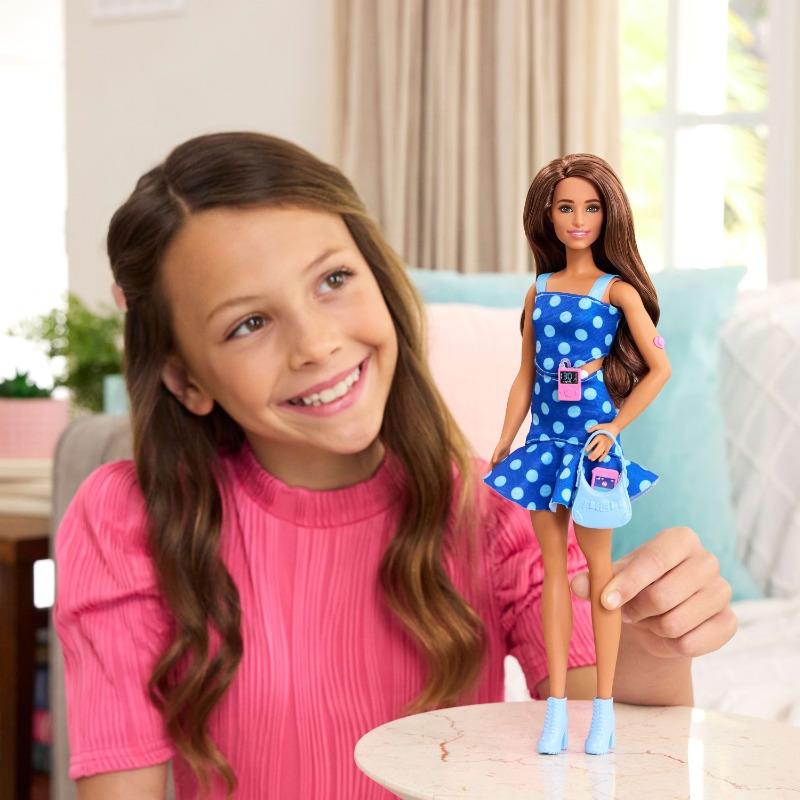 Barbie Fashionistas Doll – Blue Polka Dot (Diabetes Awareness Doll)