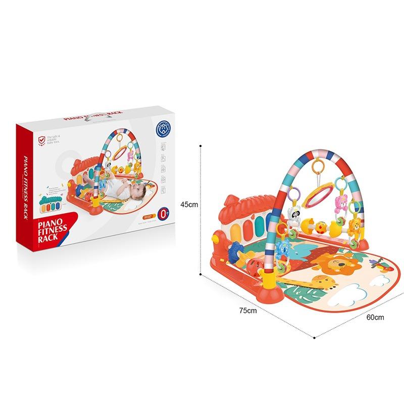 Huanger Fitness Rack Piano Play Mat for Kids - Red