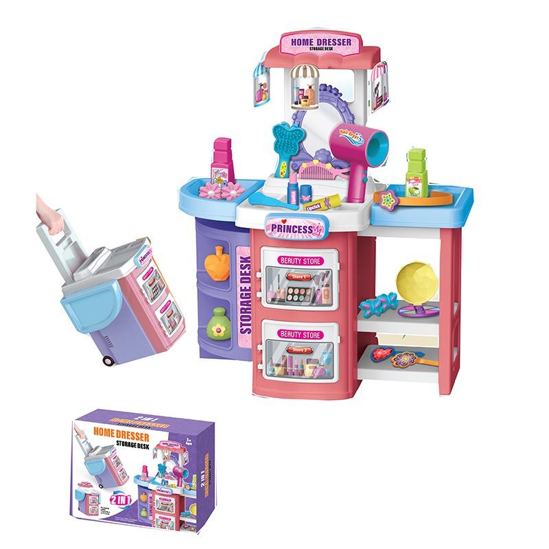 مجموعة لعب تسريحة الجمال مع ضوء وموسيقى