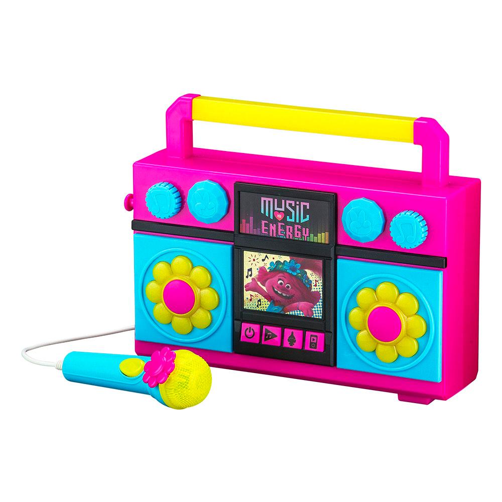 Kiddesigns Trolls World Tour Sing Along Karaoke Boombox