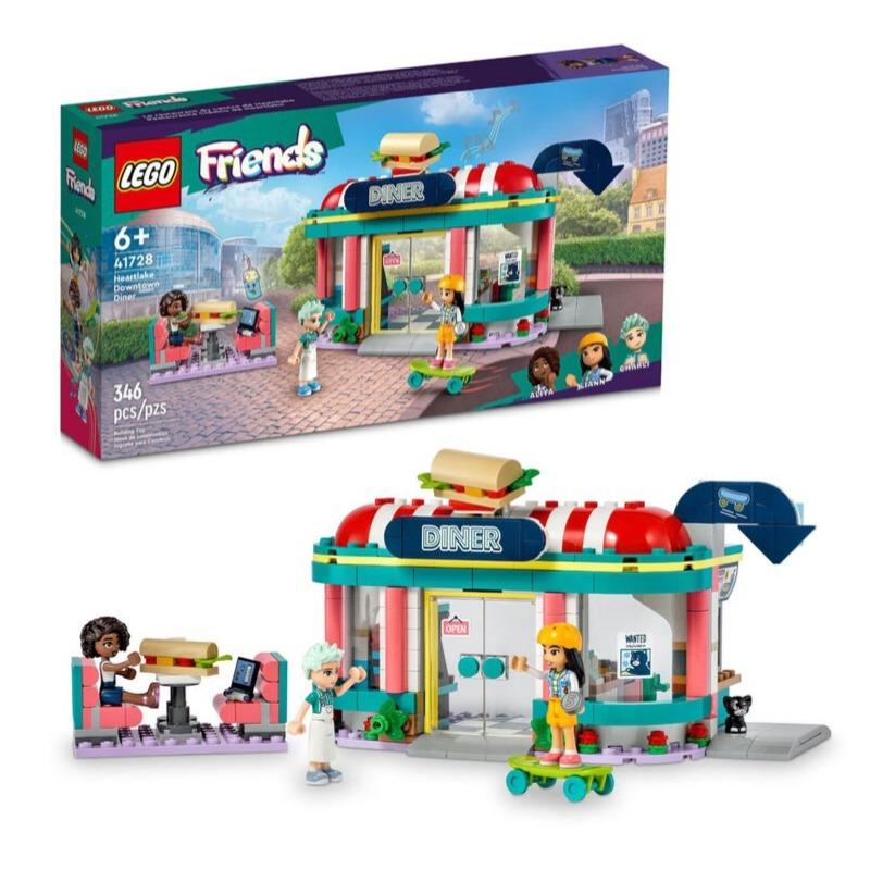 LEGO Friends Heartlake Downtown Diner Building Toy Set - 346 Pcs 41728