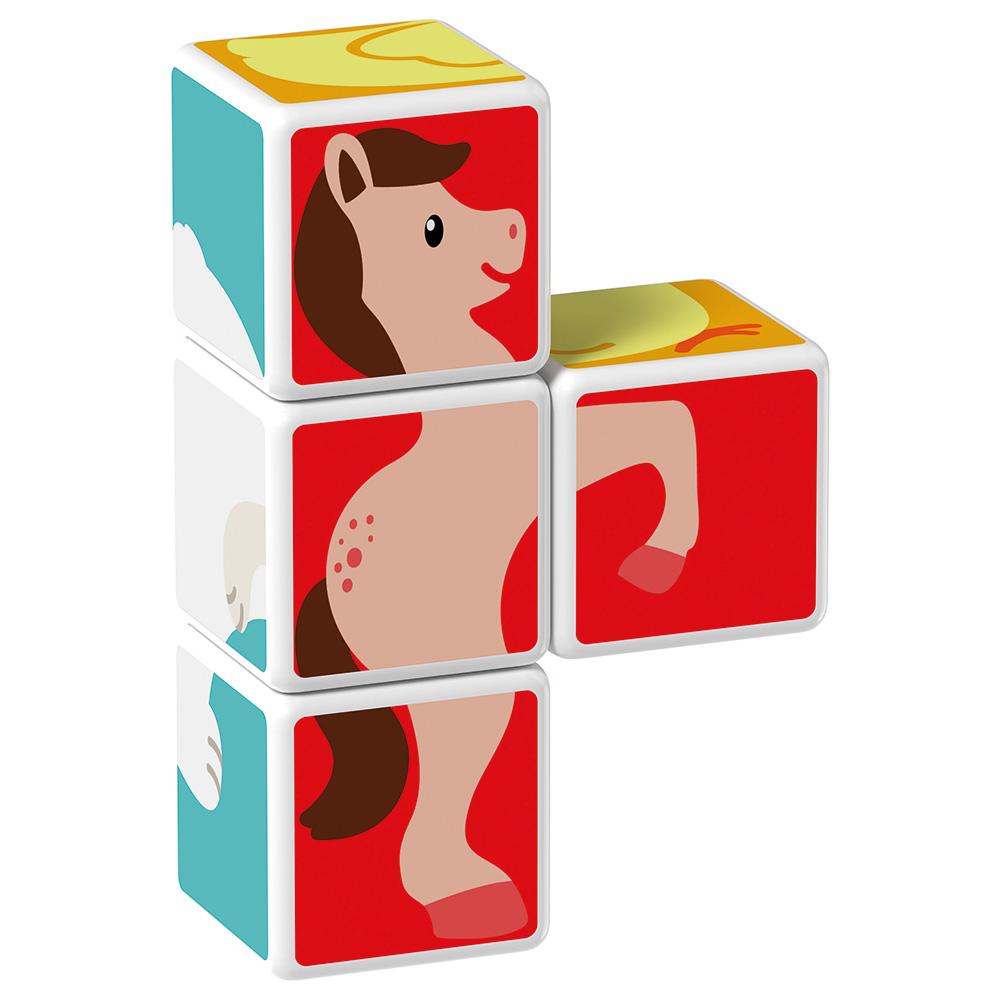 Geomag Magicube Printed Animals Friends And Card