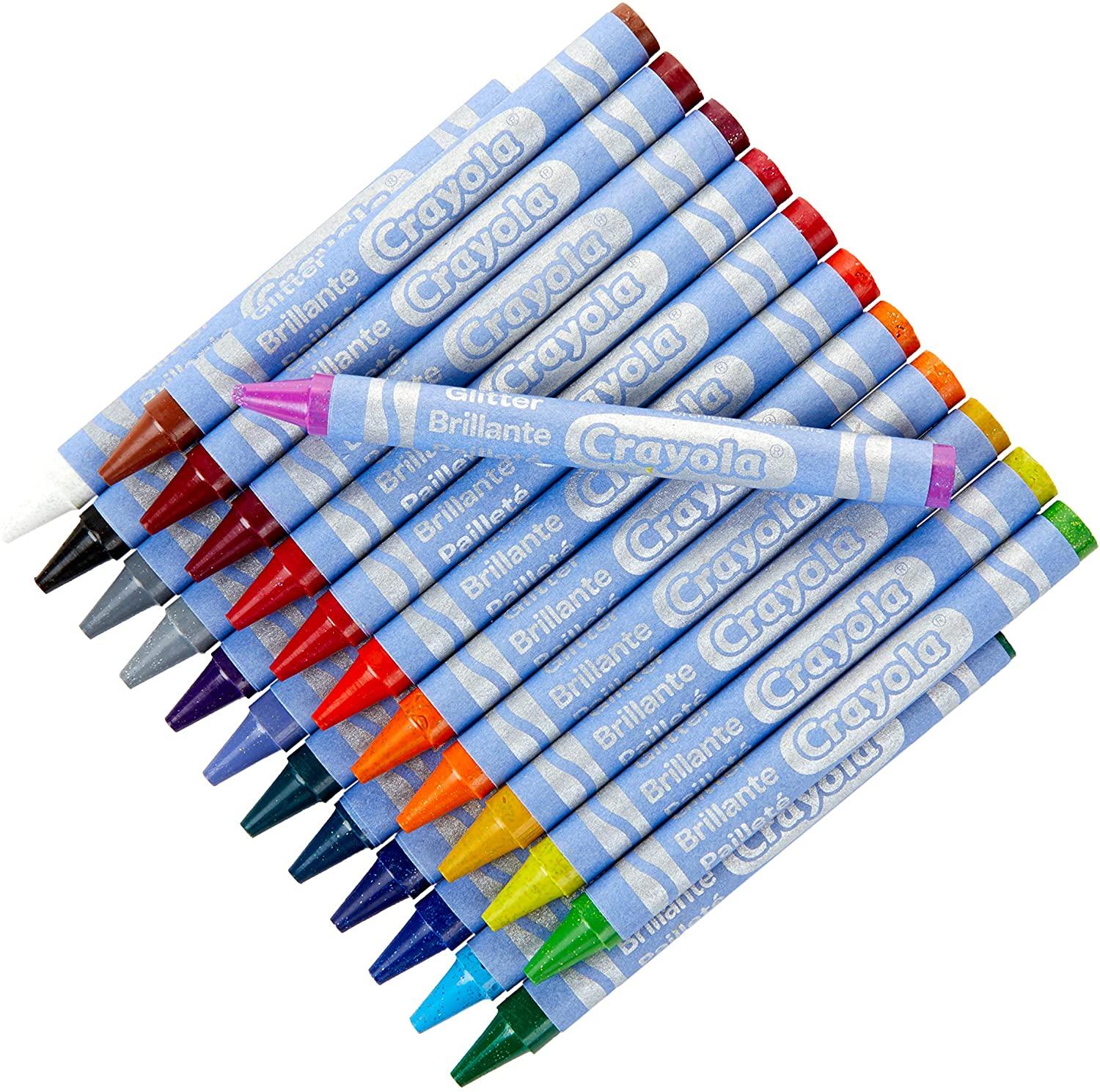 كرايولا - ألوان شمعية جليتر 24 لون - متنوع