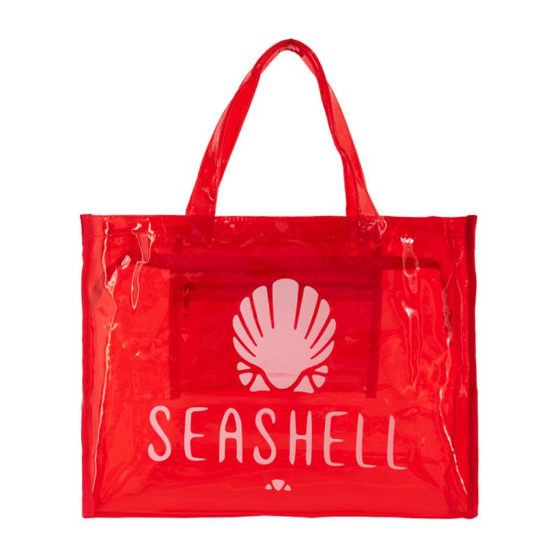 سيشل - حقيبة الشاطئ لون أحمر