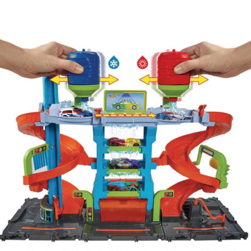 Hot Wheels Mega Tower Car Wash Playset