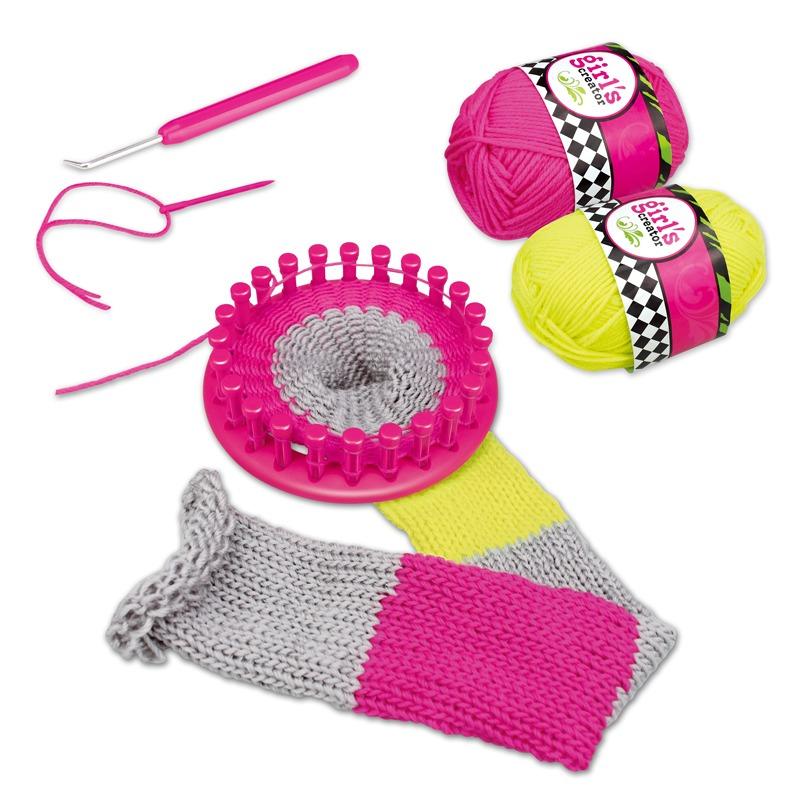 Girls Creator knitting Scarf