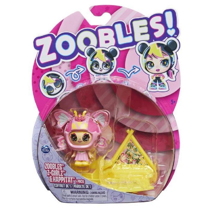 Zoobles Z-Girlz Snowfie Figure With Happitat