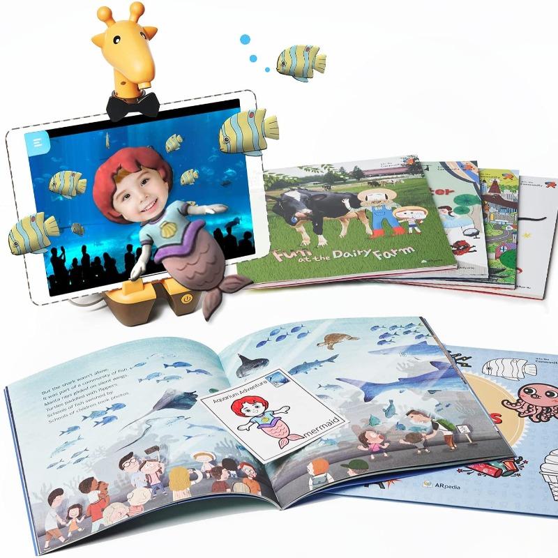 اربيديا - قارئ الكتب الذكي سبوتي للأجهزة اللوحية مدمج بالكاميرا - 8 قطع