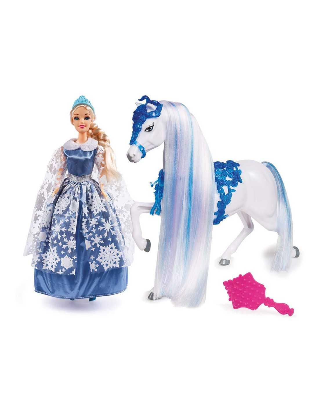 Princess Snow Queen With Horse