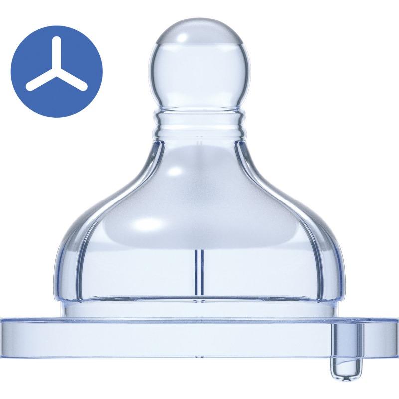 شيكو - جلدة سيليكون للرضاعة عالية الجودة، تدفق طعام من 6 أشهر ، قطعتان