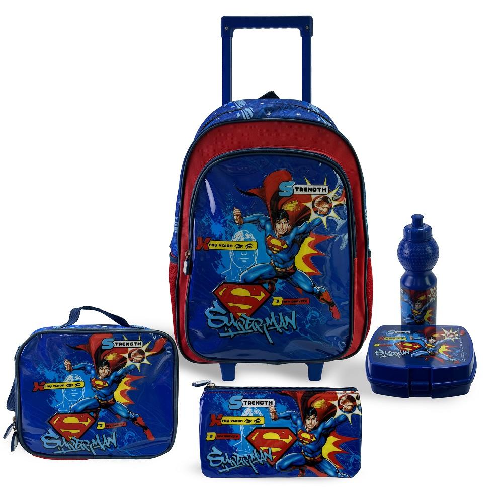 Warner Bros Superman Super Strength 5 In 1 Trolley Box Set - 18 Inch