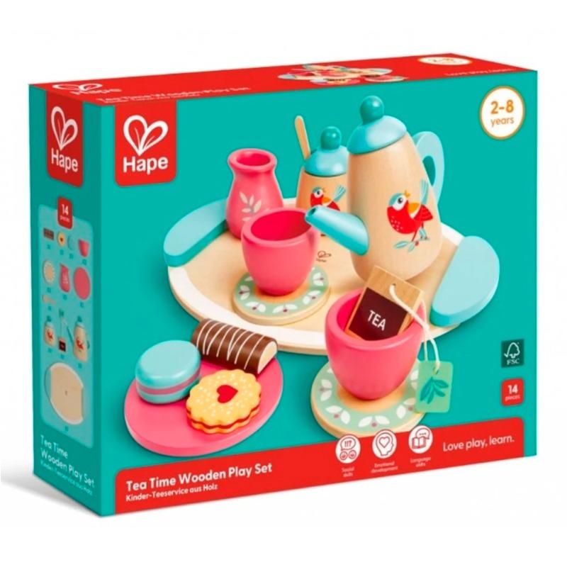 هيب - مجموعة اللعب الخشبية وقت الشاي