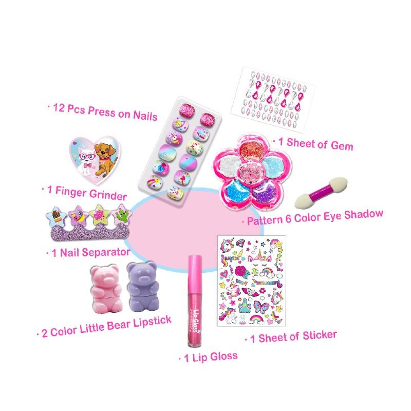 طقم تجميل الموضة مع حقيبة محمولة